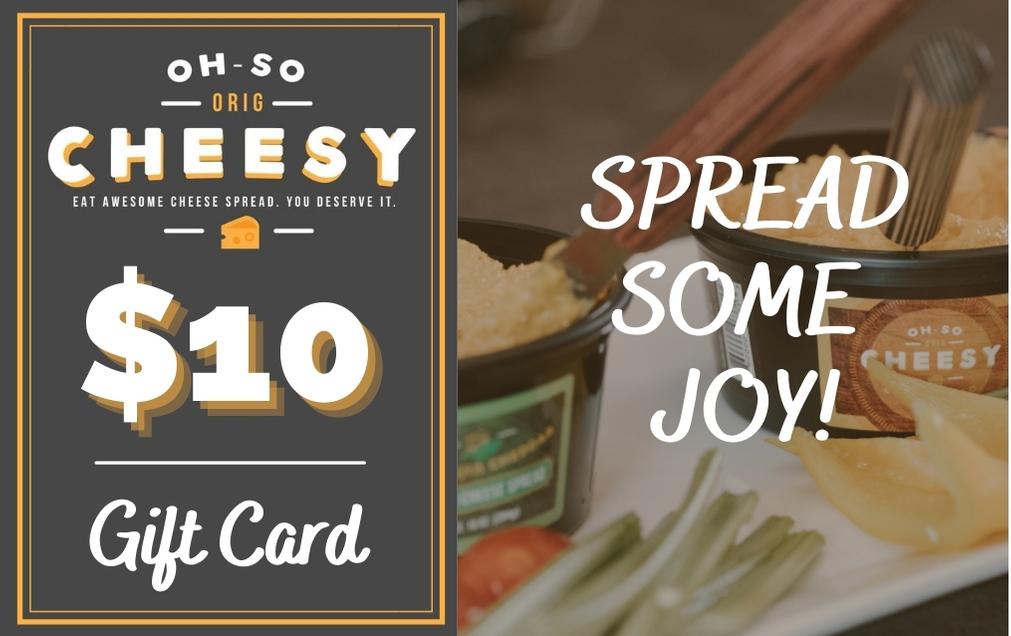 Oh So Cheesy Gift Card